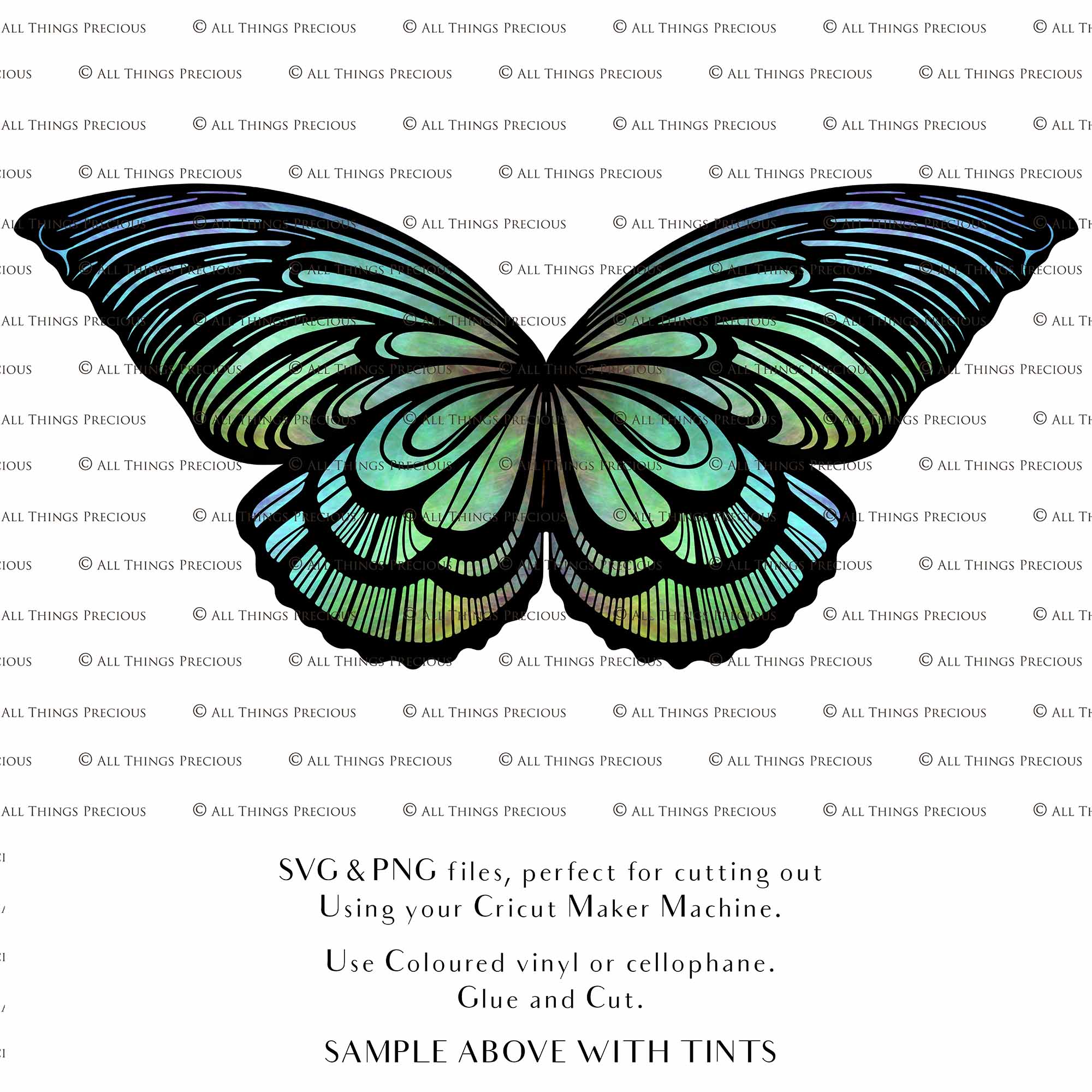 SVG & PNG Fairy Wing files for Cricut or Silhouette Cameo Cutting Machine. To create wearable fairy wings, in adult or children sizes. Simply load the design into design space for Cricut, re size and you are set to go!  These are Individual Wing Pieces, for you to cut and assemble. This is a DIGITAL product.